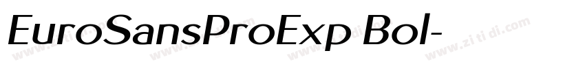 EuroSansProExp Bol字体转换